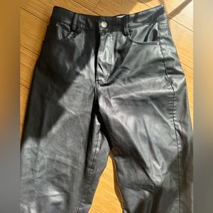 Zara Faux Leather Pants